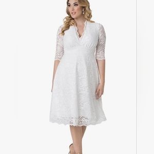 White Lace Dress -nwot
